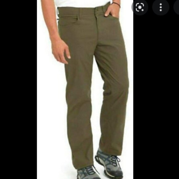 Eddie Bauer Adventure Trek Olive Stretch Hiking pants Men's 34x32